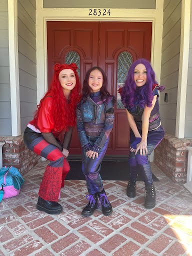 Character performer at Sunnyvale party